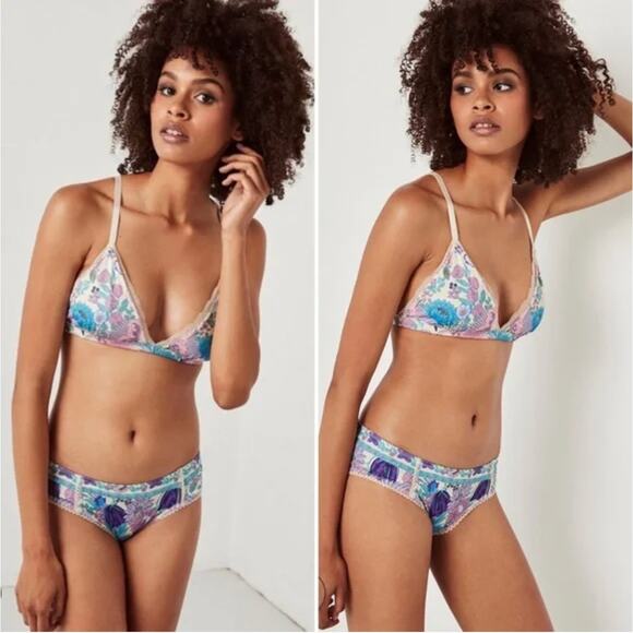 Spell & The Gypsy Collective Floral Siren Song Bralette & Bloomers Set - Picture 1 of 5